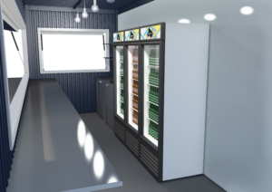 Street food container visualization (interieur)